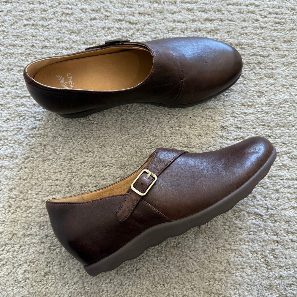 NEW Dansko MARISA BURNISHED NUBUCK 8.5-9 Leather Slip On Shoe 39‎ COMFORT WOMEN